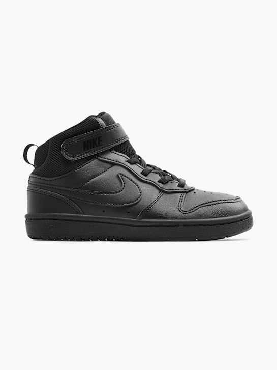 nike court borough mid 2 psv high-top trainers black deichmann