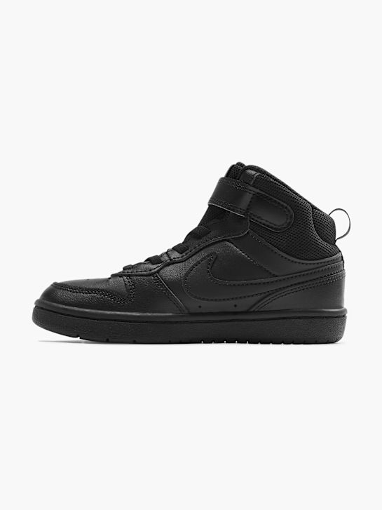 nike court borough mid 2 psv high-top trainers black deichmann