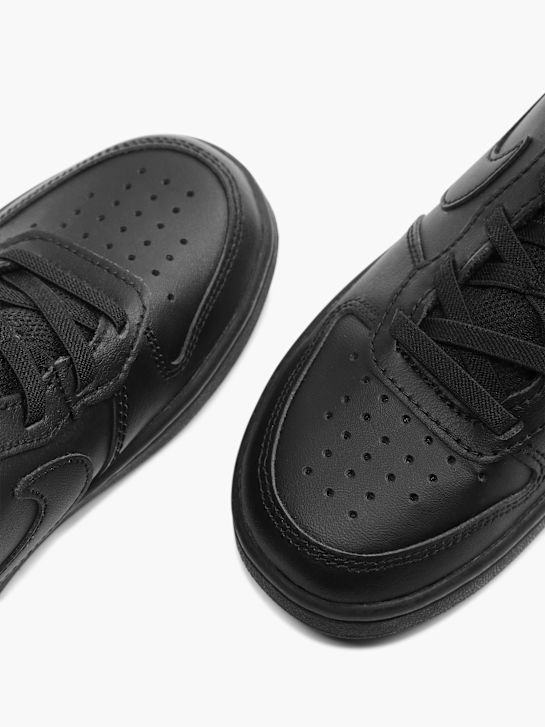 nike court borough mid 2 psv high-top trainers black deichmann