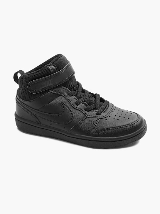 nike court borough mid 2 psv high-top trainers black deichmann
