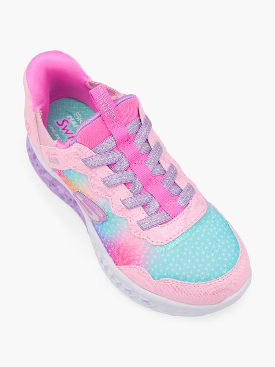 skechers schimmer sterne licht swift-fit-trainer pink deichmann