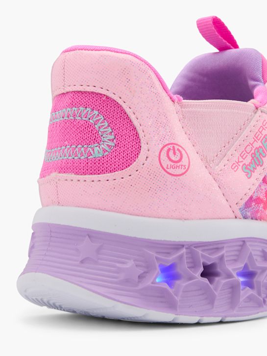 skechers schimmer sterne licht swift-fit-trainer pink deichmann