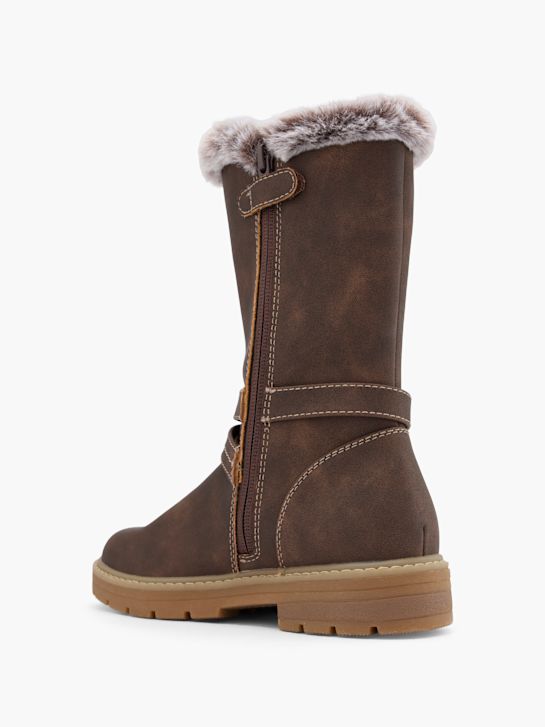 graceland knie hohe stiefel brown deichmann