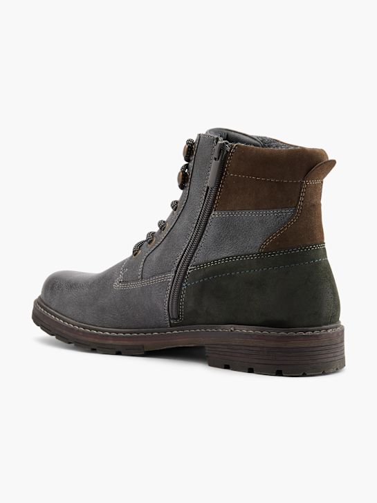 mustang laced ankle boot grau deichmann
