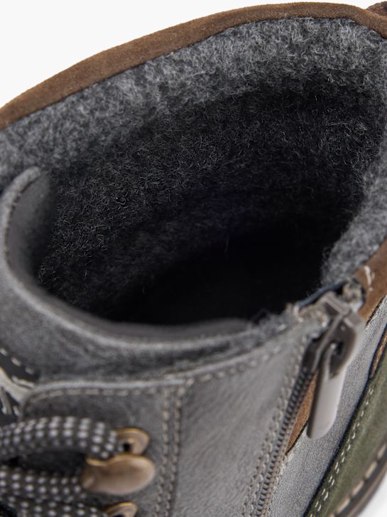 mustang laced ankle boot grau deichmann