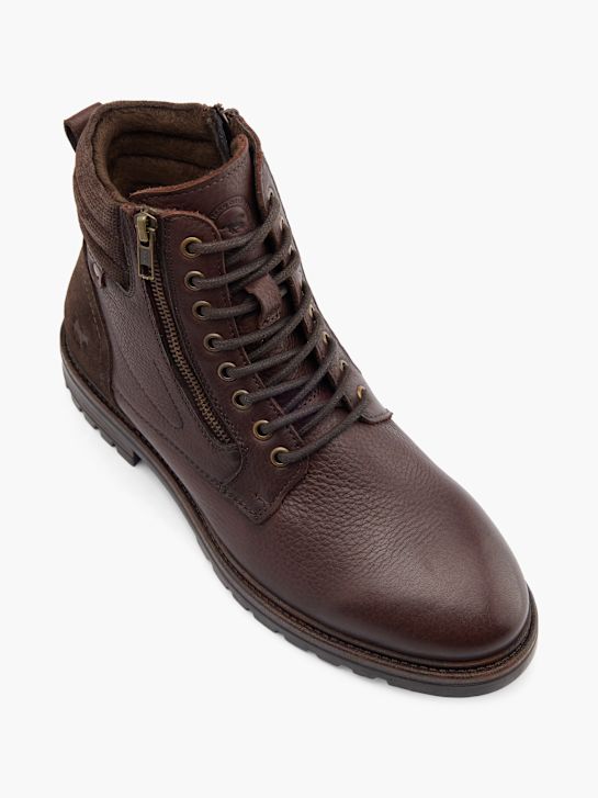 mustang lace-up boot brown deichmann