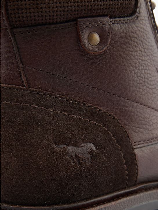 mustang lace-up boot brown deichmann