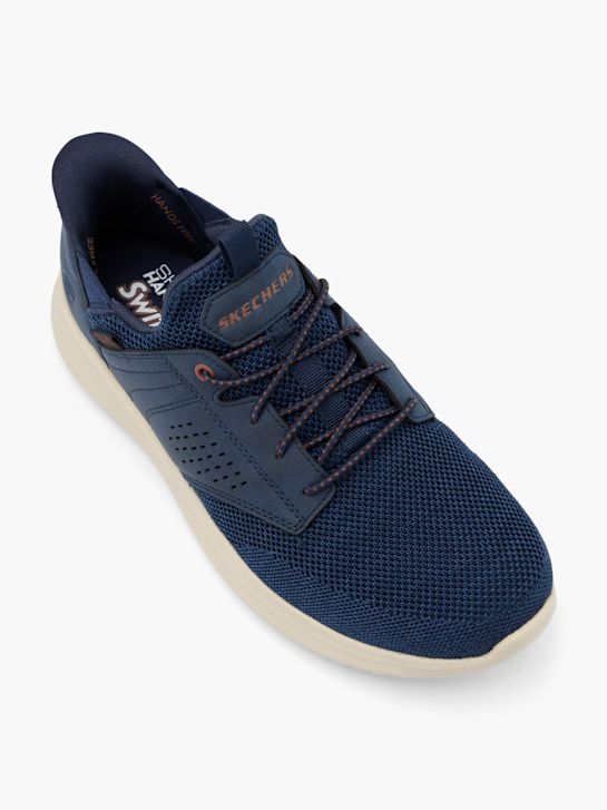 skechers dawson slip-on-trainer blau deichmann