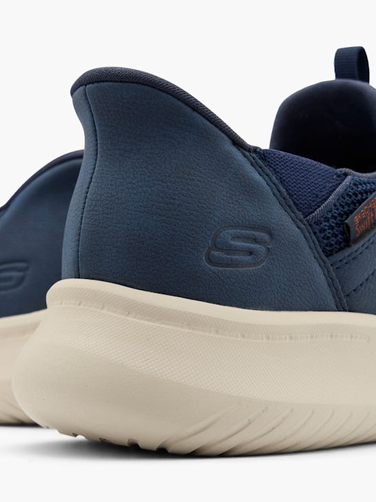 skechers dawson slip-on-trainer blau deichmann