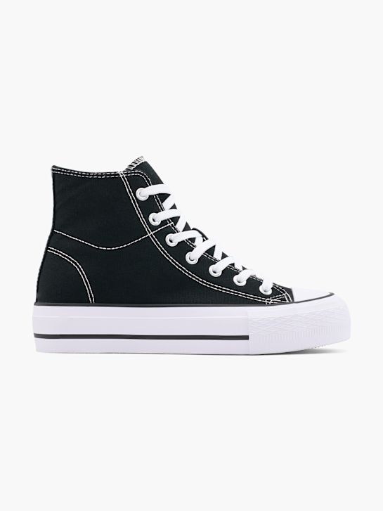 vty high-top trainers black deichmann