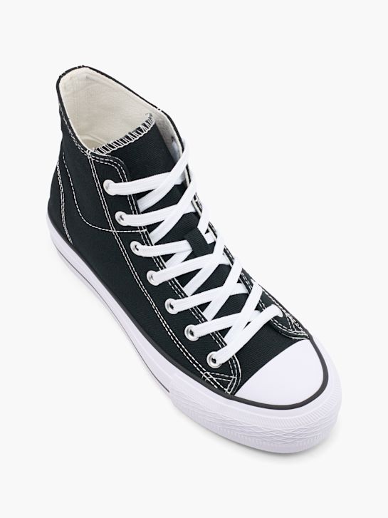 vty high-top trainers black deichmann
