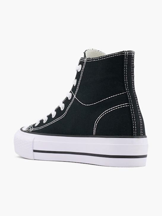 vty high-top trainers black deichmann