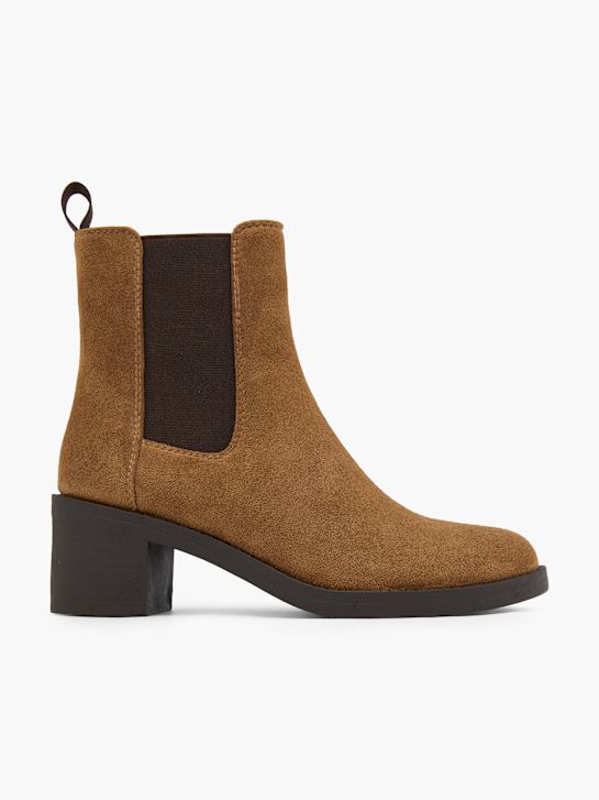 graceland heeled chelsea boot-braun deichmann