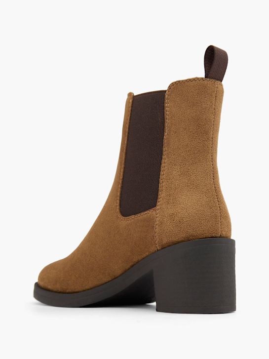 graceland heeled chelsea boot-braun deichmann