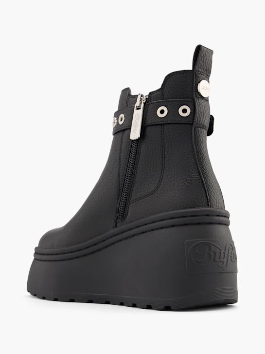 buffalo heeled chelsea boot-black deichmann
