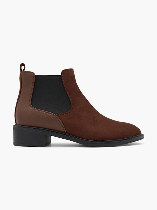 graceland heeled chelsea boot-braun deichmann