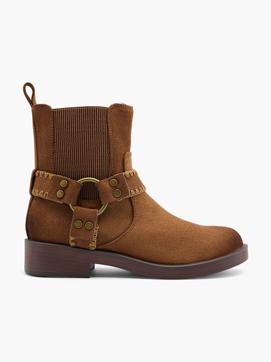 catwalk heeled chelsea boot beige deichmann