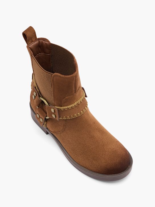 catwalk heeled chelsea boot beige deichmann