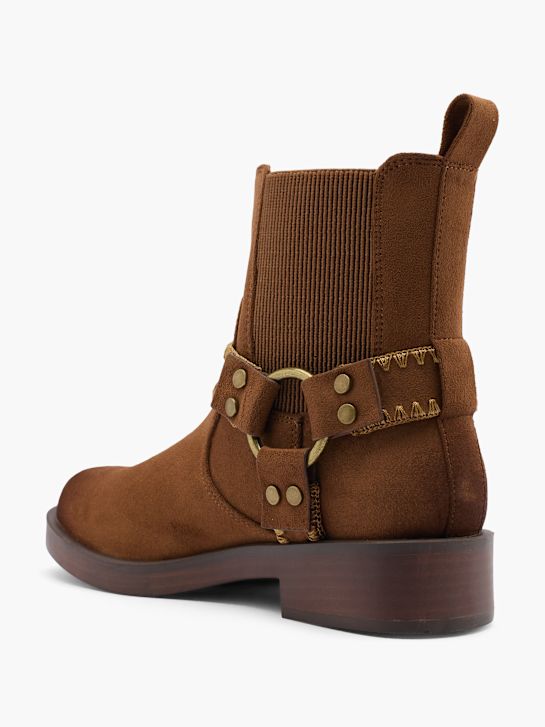 catwalk heeled chelsea boot beige deichmann