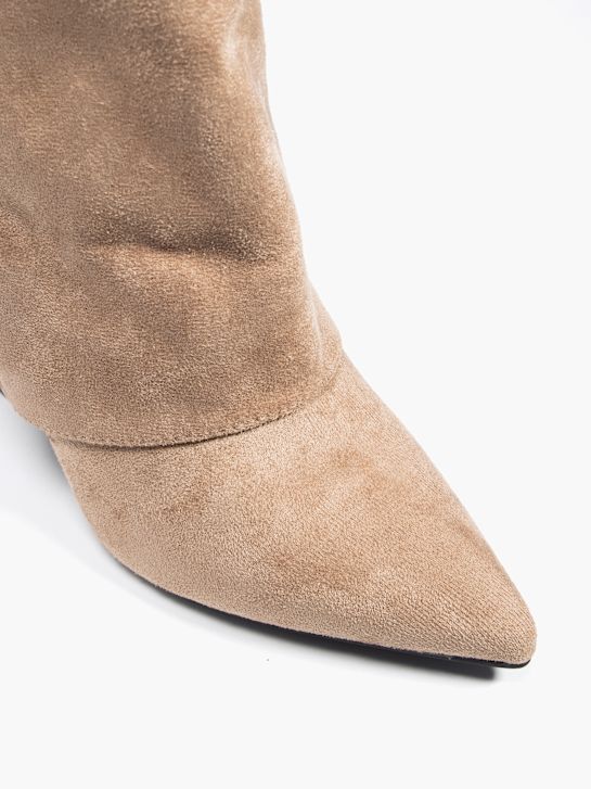 trüffel-klassische stiefelette beige deichmann