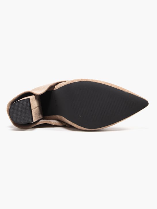 trüffel-klassische stiefelette beige deichmann