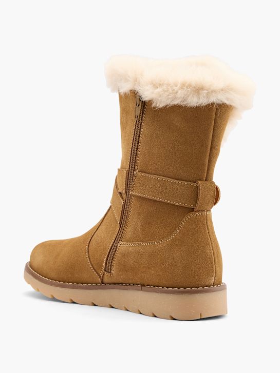 hush welpen kniehohe boot-beige deichmann