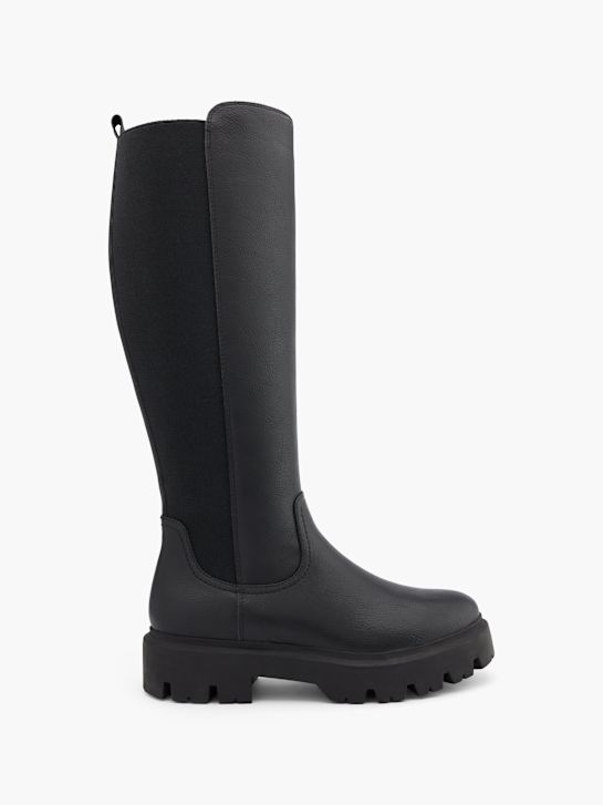 graceland knee high boot black deichmann