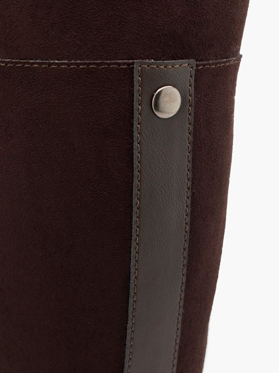 graceland knie hohe stiefel brown deichmann