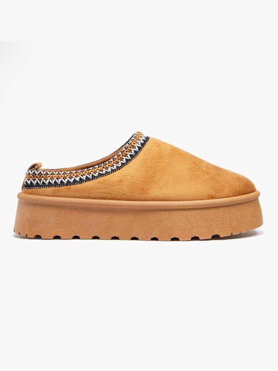 graceland geschlossene slipper braun deichmann