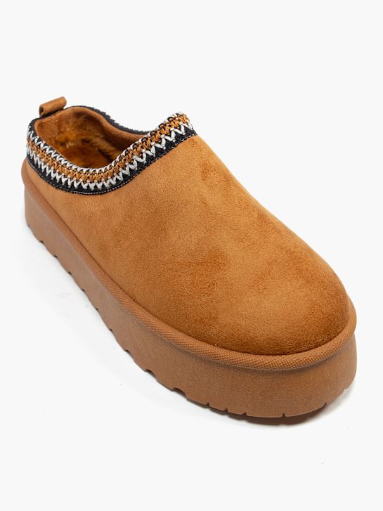graceland geschlossene slipper braun deichmann