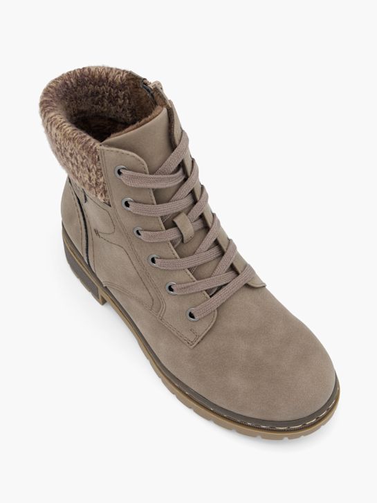 easy street lace-up-boot-taupe deichmann