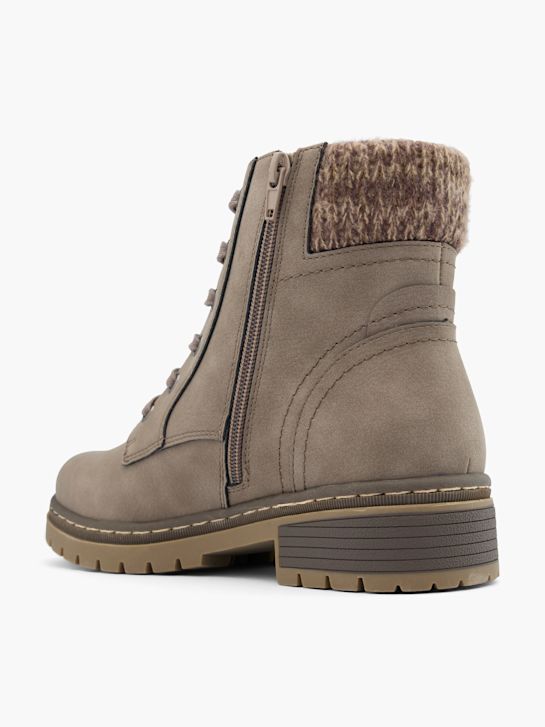 easy street lace-up-boot-taupe deichmann