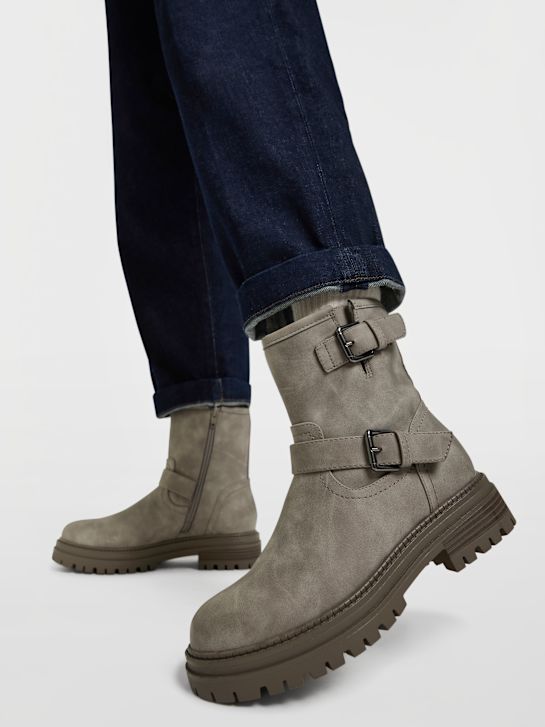 graceland biker-boot in grau deichmann