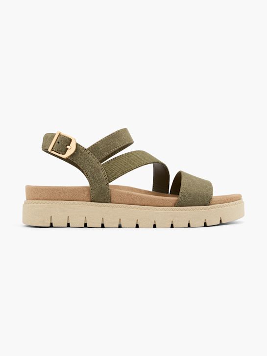 graceland sandale khaki deichmann