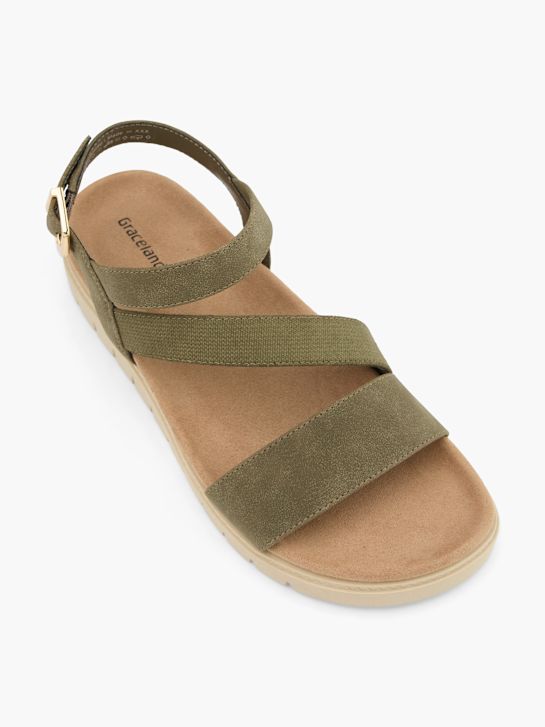 graceland sandale khaki deichmann