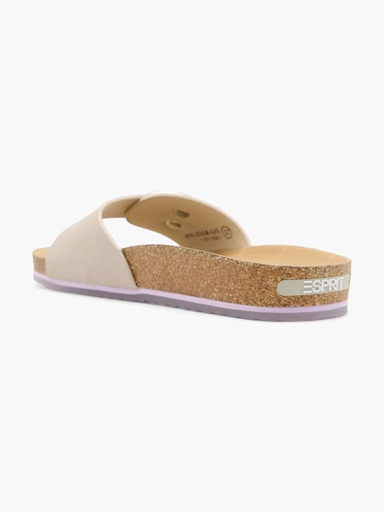 esprit-fußbett sandale beige deichmann