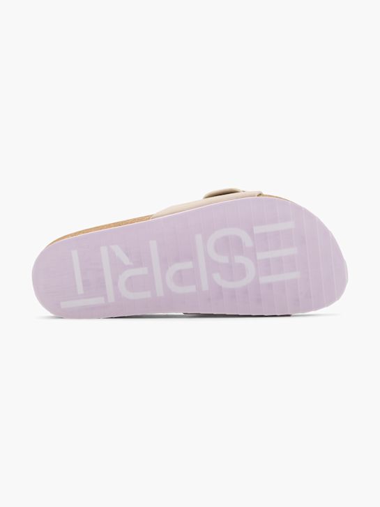 esprit-fußbett sandale beige deichmann