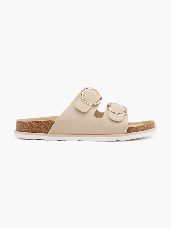 esprit-fußbett sandale beige deichmann