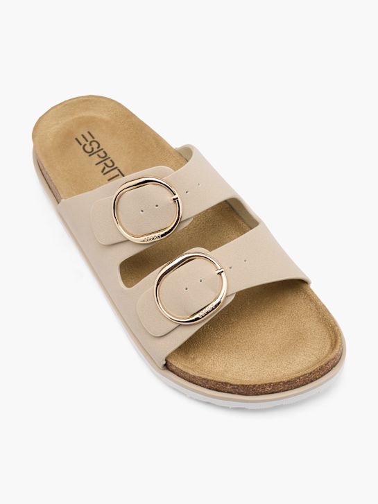 esprit-fußbett sandale beige deichmann