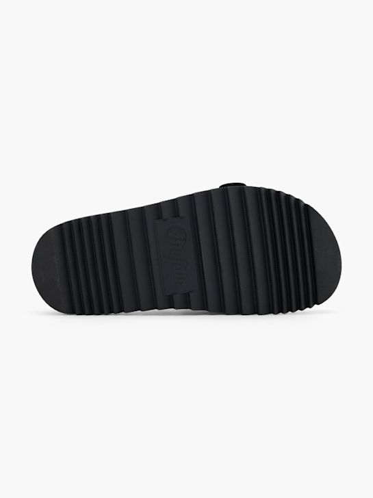 buffalo-fußbett sandale black deichmann