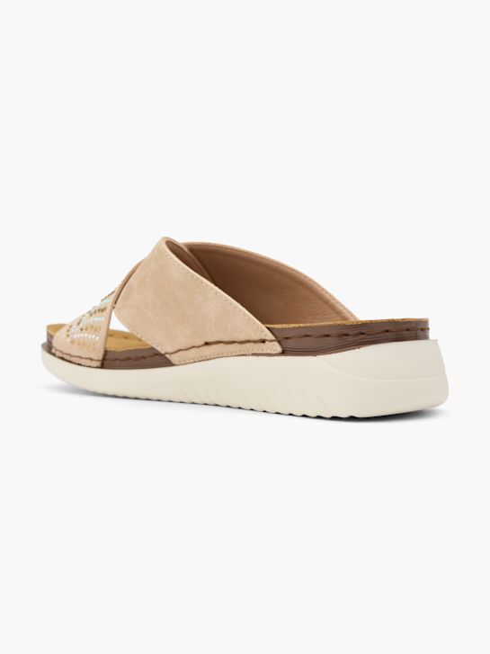easy street-fußbett sandale beige deichmann