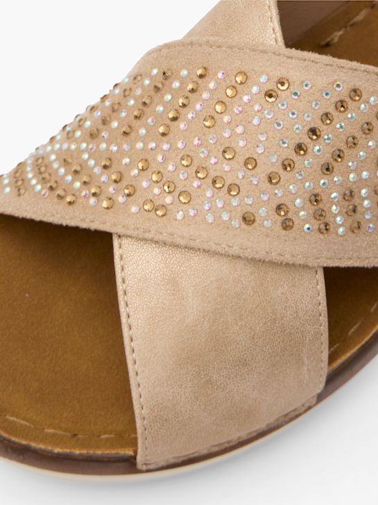 easy street-fußbett sandale beige deichmann