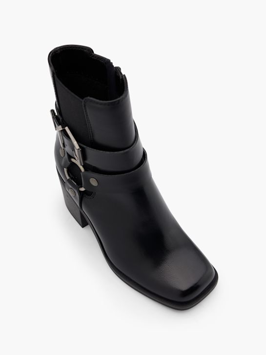 catwalk heeled chelsea boot-black deichmann