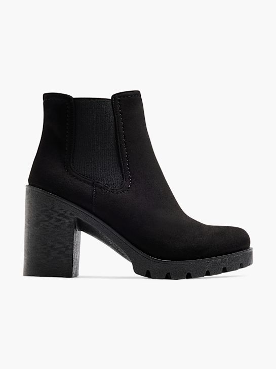 graceland heeled chelsea boot-black deichmann
