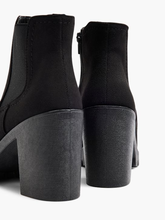 graceland heeled chelsea boot-black deichmann
