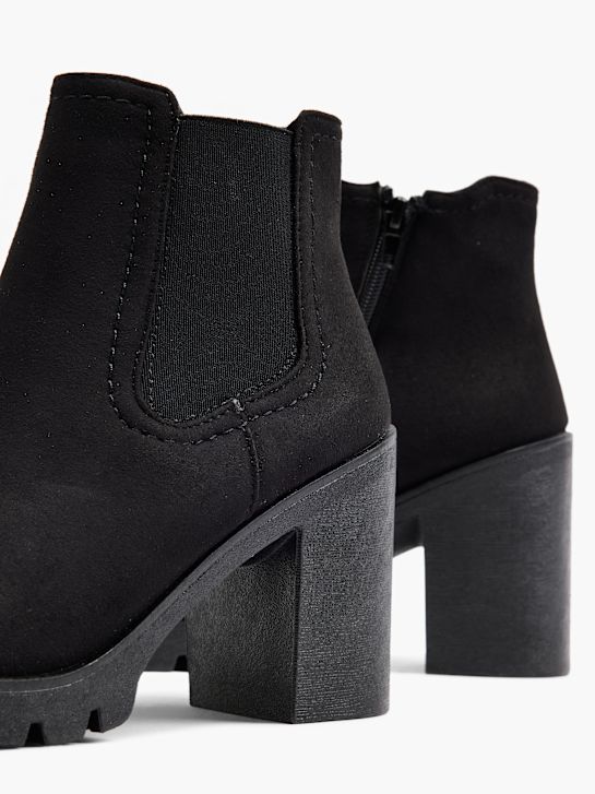 graceland heeled chelsea boot-black deichmann