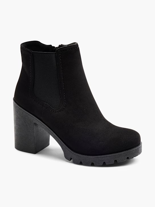 graceland heeled chelsea boot-black deichmann