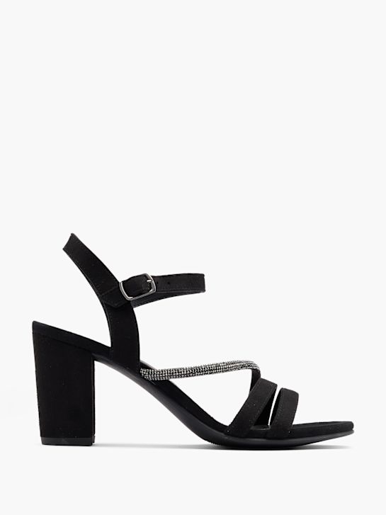 graceland heeled sandal black deichmann
