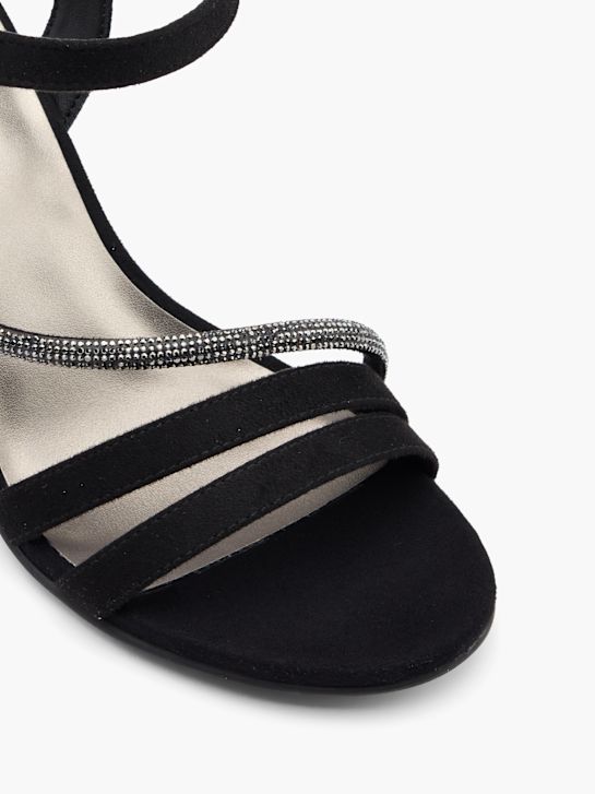 graceland heeled sandal black deichmann
