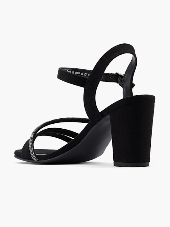 graceland heeled sandal black deichmann